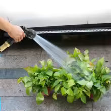 Expandable Garden Hose Pipe With Multifunction Hose Gun Attachment