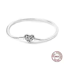 S925 Sterling Silver Charm Bracelets - 30+ Variations