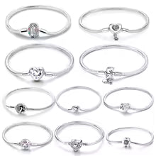 S925 Sterling Silver Charm Bracelets - 30+ Variations